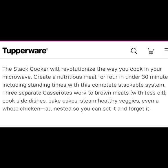 Tupperware Microwave Stack Cooker - Picture 5 of 5